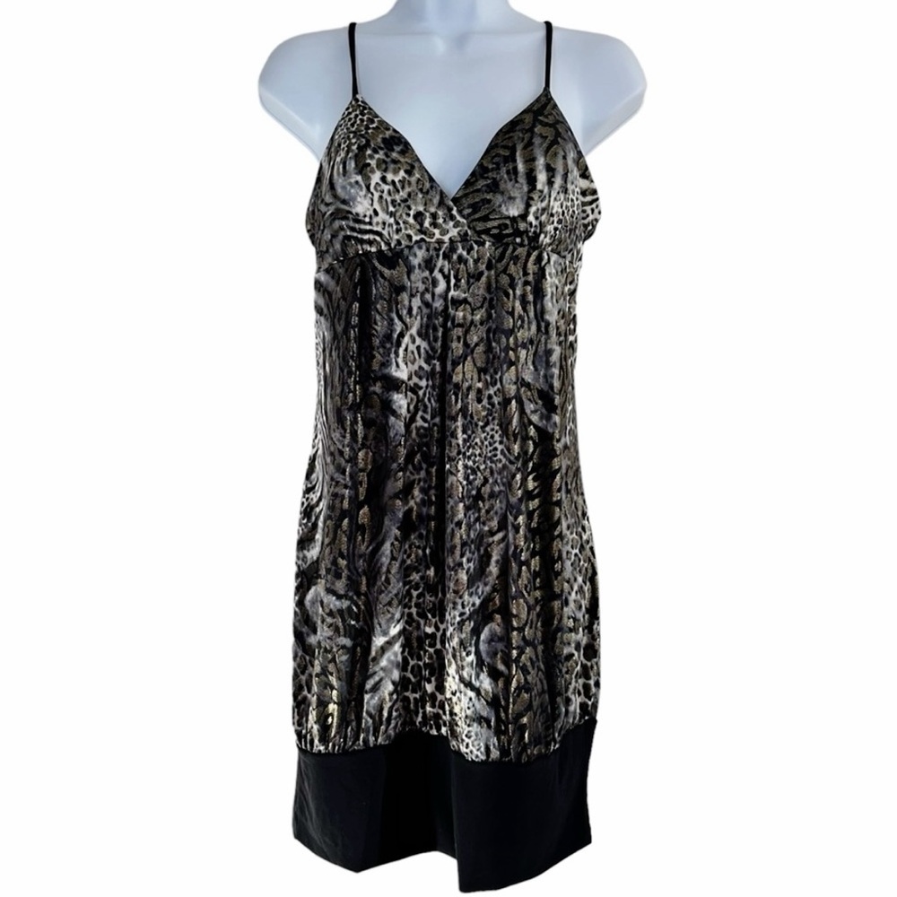 Wet Seal Animal Print Y2K Mini Dress Womens Large